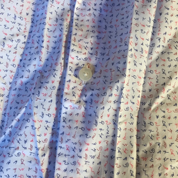 NWT Saks Fifth Avenue XXL Men’s Patterned Shirt - Picture 5 of 10